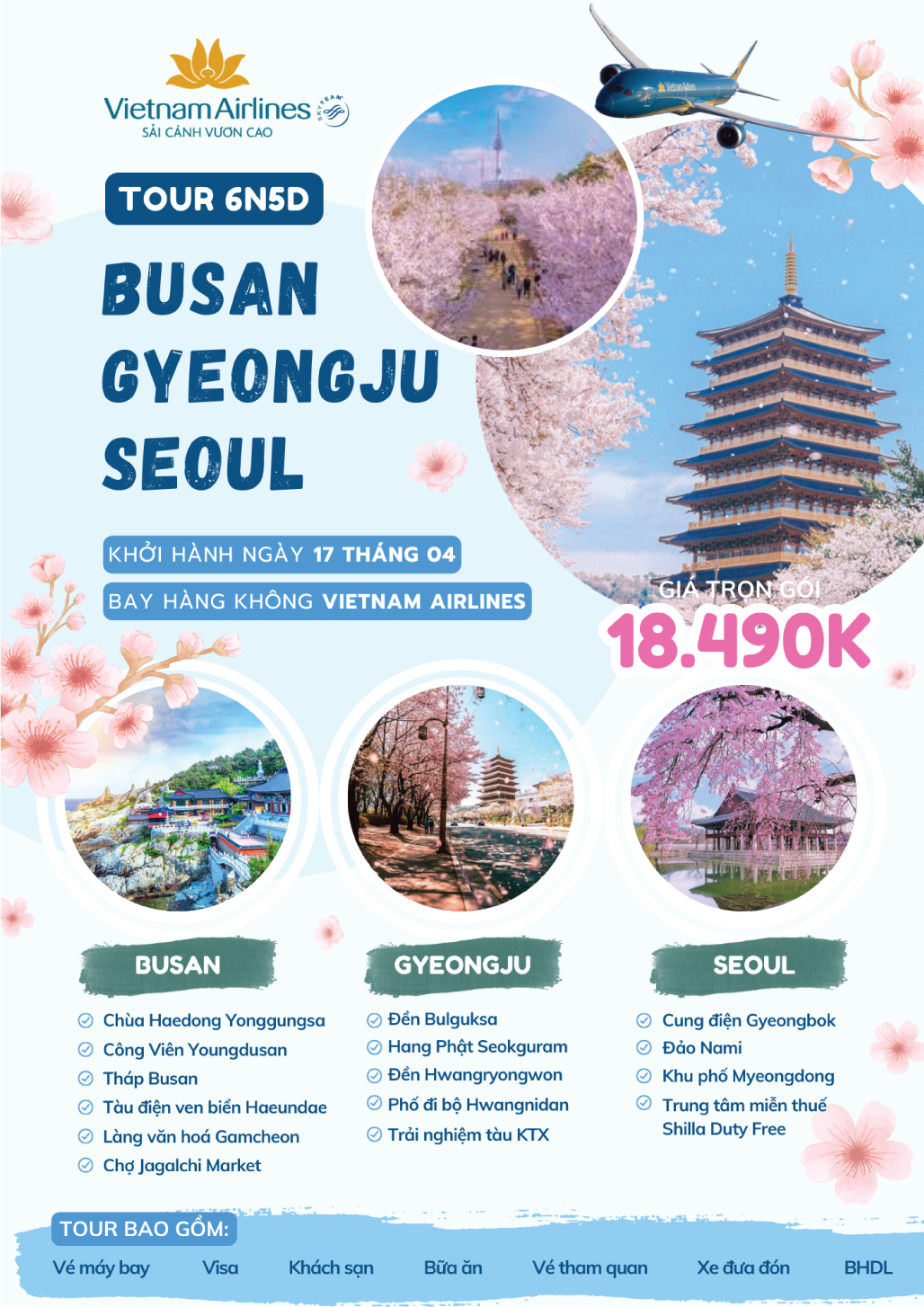 Tour Busan khởi hành từ Hà Nội